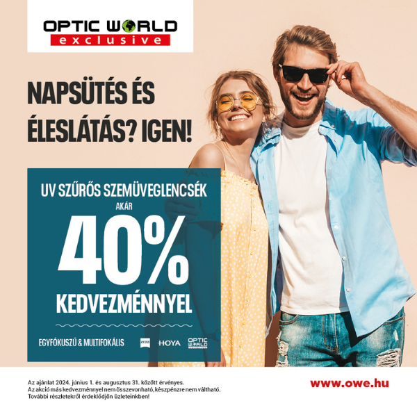 Optic World Exclusive: akár 40% kedvezmény