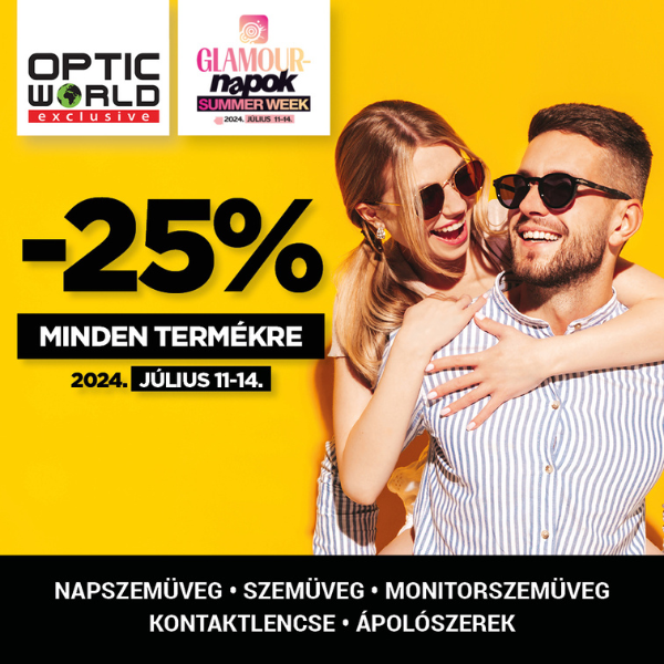 Optic World Exclusive: 25% kedvezmény