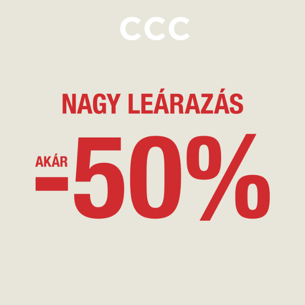 CCC: Akár 50% kedvezmény