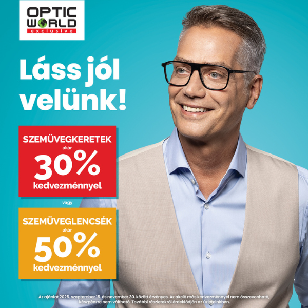 Optic World Exclusive: Akár 50% kedvezmény