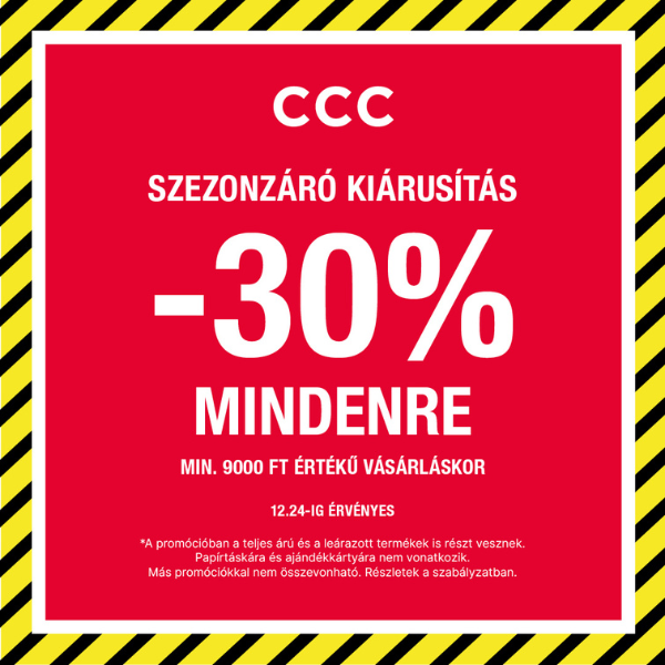 CCC: 30% kedvezmény