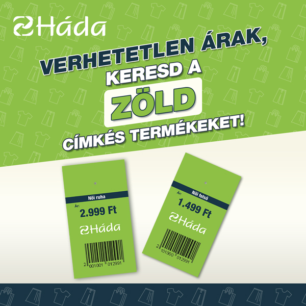 Háda: Zöld címkés termékek