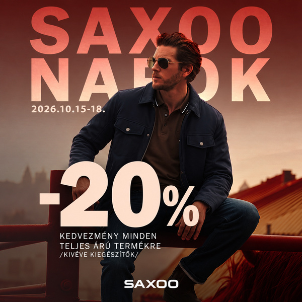 Saxoo London: 20% kedvezmény